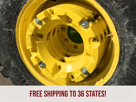 8 <b>weights</b> weighing 142 lbs. . Compact tractor wheel weights